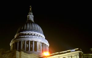 St Pauls dome at night